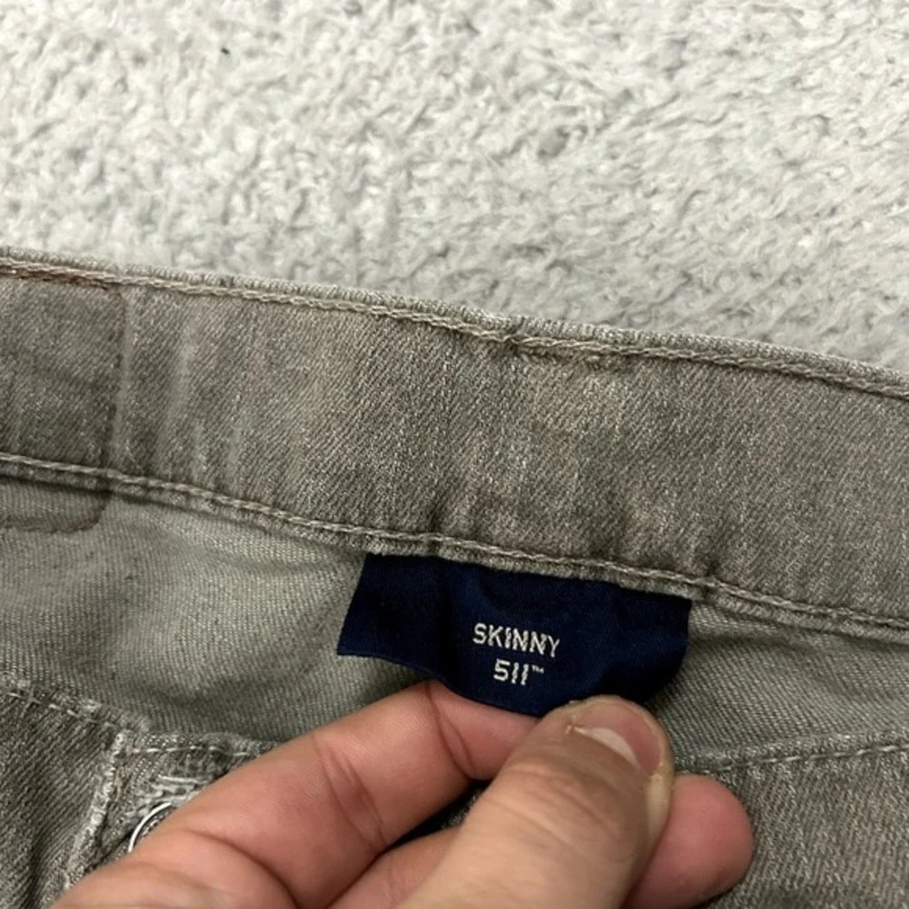 Levis Jeans Mens‎ 32x30 Gray Denim 511 Slim Straight Skinny American Stretch
